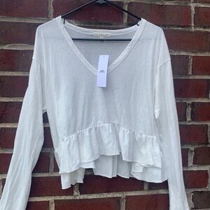 NWT URBAN OUTFITTERS white babydoll top